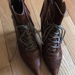 Leather ankle boots